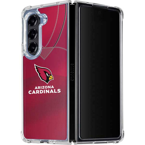 NFL Arizona Cardinals Team Jersey Galaxy Z Fold5 5G Clear Case