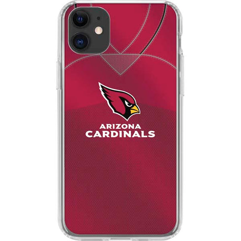 NFL Arizona Cardinals Team Jersey iPhone 11 Clear Case