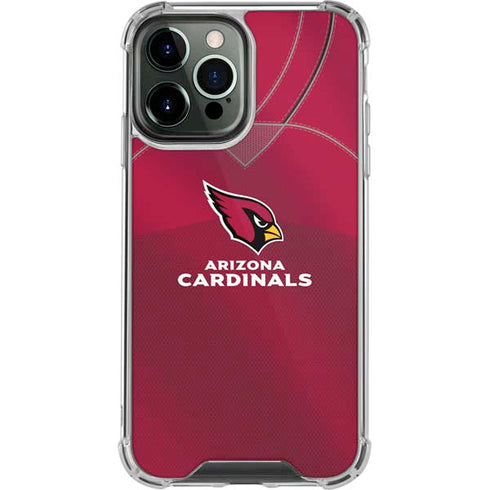 NFL Arizona Cardinals Team Jersey iPhone 13 Pro Max Clear Case