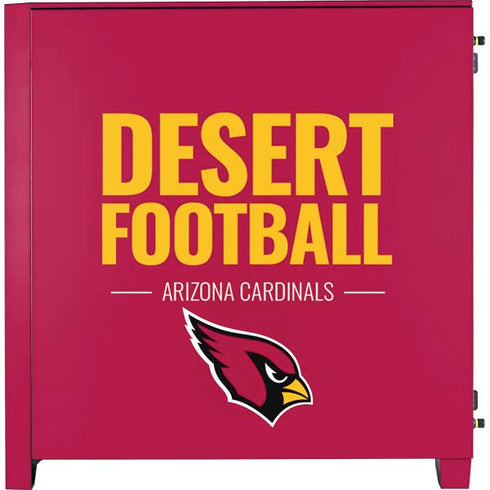 NFL Arizona Cardinals Team Motto Corsair 4000D Tempered Glass Mid-Tower ATX Case Skin