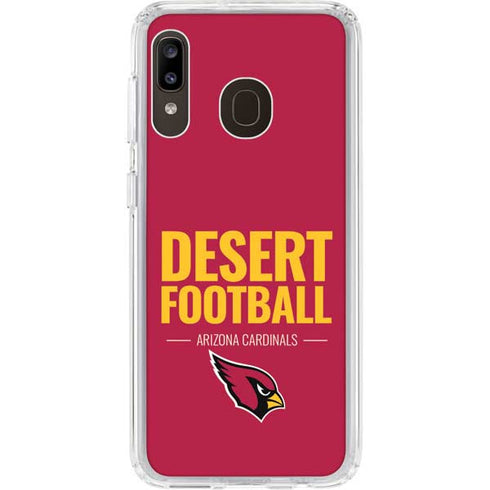 NFL Arizona Cardinals Team Motto Galaxy A20 Clear Case