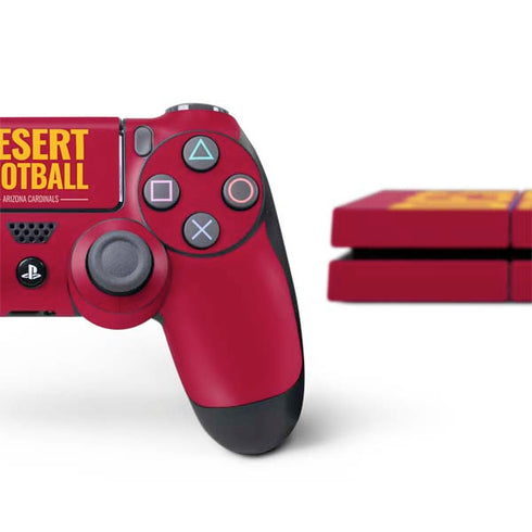 NFL Arizona Cardinals Team Motto PS4 Console and Controller Bundle Skin