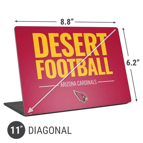 NFL Arizona Cardinals Team Motto Universal Laptop 11in (8.8 x 6.2in) Skin