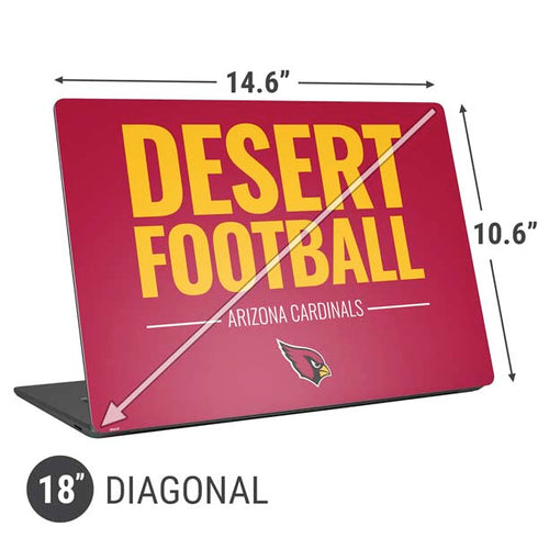 NFL Arizona Cardinals Team Motto Universal Laptop 18in (14.6 x 10.6in) Skin