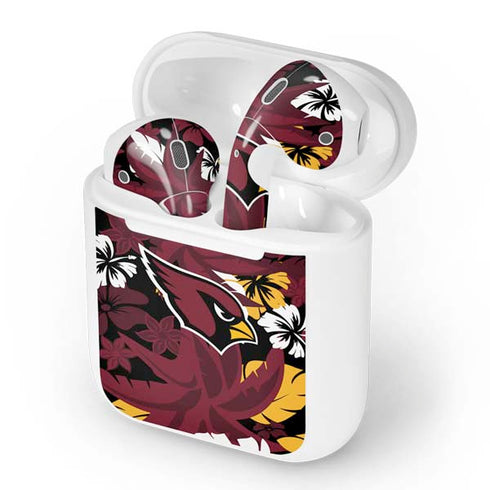 NFL Arizona Cardinals Tropical Print Apple AirPods Skin