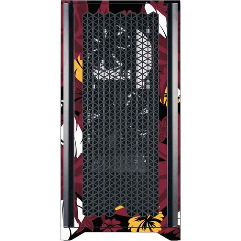 NFL Arizona Cardinals Tropical Print Corsair 4000D Tempered Glass Mid-Tower ATX Case Skin