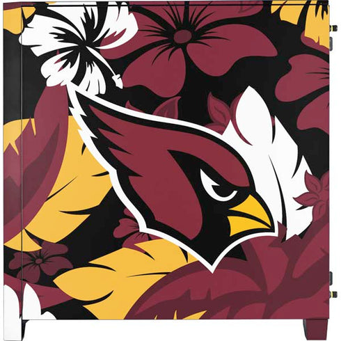 NFL Arizona Cardinals Tropical Print Corsair 4000D Tempered Glass Mid-Tower ATX Case Skin