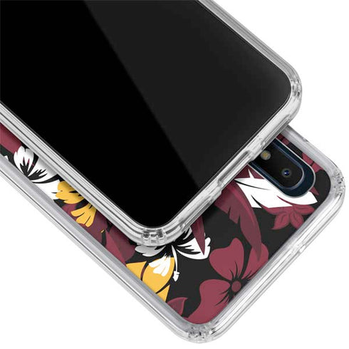 NFL Arizona Cardinals Tropical Print Galaxy A10e Clear Case