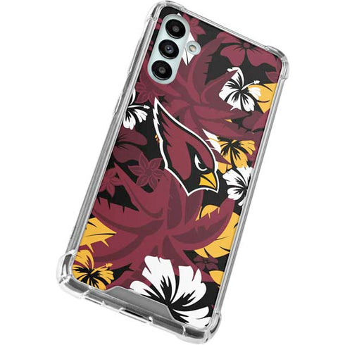 NFL Arizona Cardinals Tropical Print Galaxy A13 5G Clear Case
