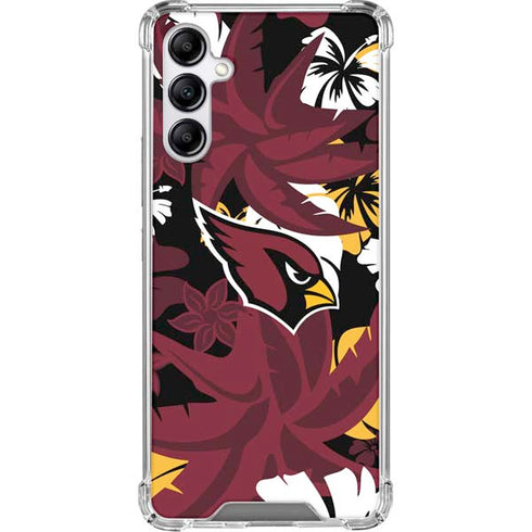 NFL Arizona Cardinals Tropical Print Galaxy A15 5G Clear Case