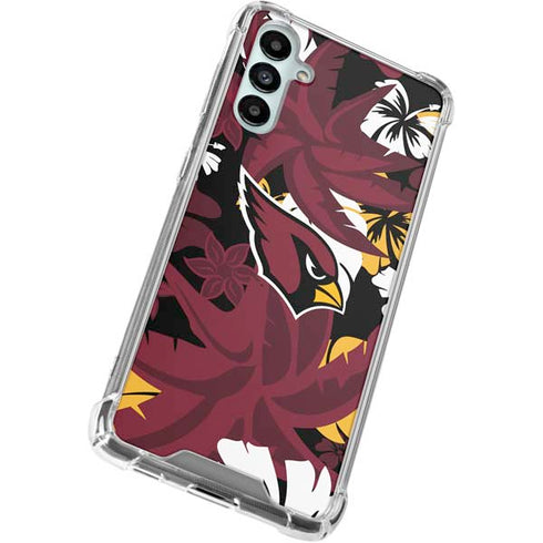 NFL Arizona Cardinals Tropical Print Galaxy A15 5G Clear Case