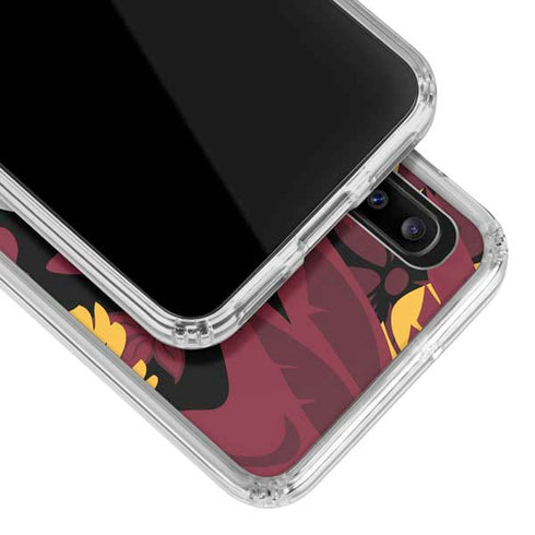 NFL Arizona Cardinals Tropical Print Galaxy A20 Clear Case