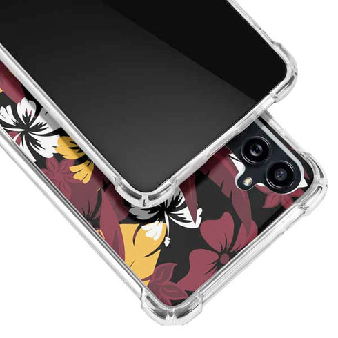 NFL Arizona Cardinals Tropical Print Galaxy A54 5G Clear Case