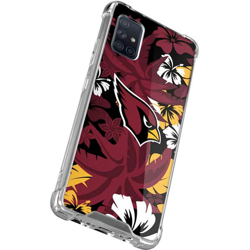 NFL Arizona Cardinals Tropical Print Galaxy A71 5G Clear Case