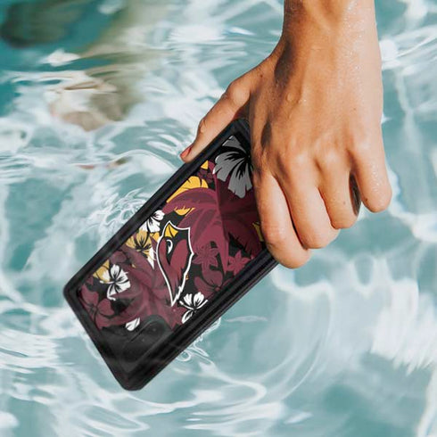 NFL Arizona Cardinals Tropical Print Galaxy Note 10 Waterproof Case