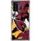 NFL Arizona Cardinals Tropical Print Galaxy Note20 5G Clear Case