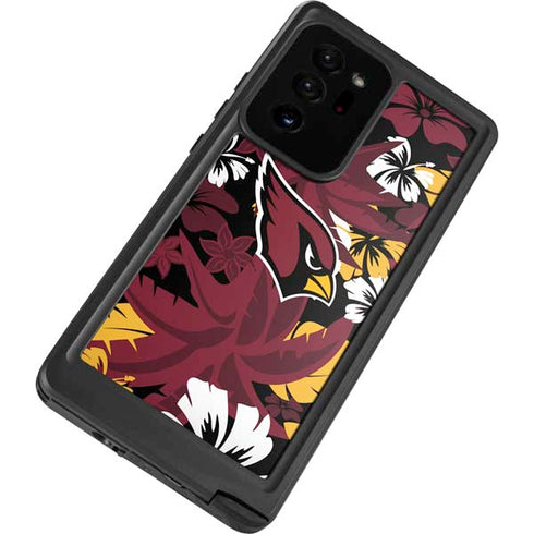NFL Arizona Cardinals Tropical Print Galaxy Note20 Ultra 5G Waterproof Case
