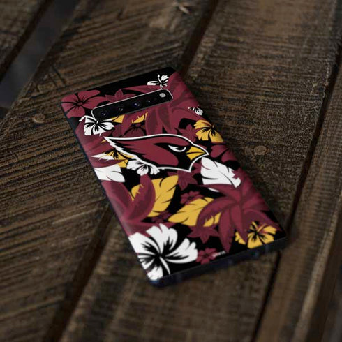 NFL Arizona Cardinals Tropical Print Galaxy S10 Plus Skin
