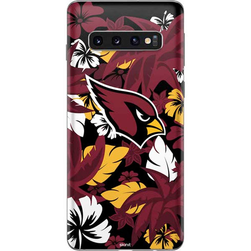 NFL Arizona Cardinals Tropical Print Galaxy S10 Skin