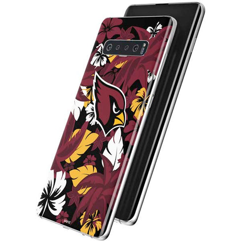 NFL Arizona Cardinals Tropical Print Galaxy S10 Skin