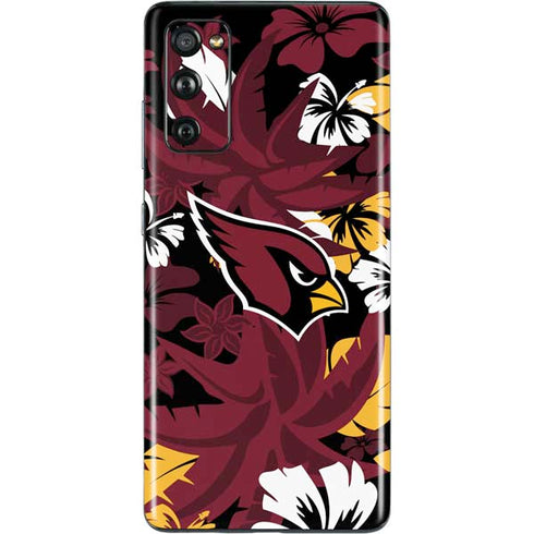 NFL Arizona Cardinals Tropical Print Galaxy S20 Fan Edition Skin