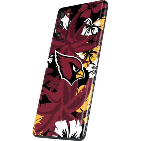 NFL Arizona Cardinals Tropical Print Galaxy S20 Fan Edition Skin