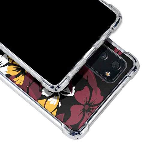 NFL Arizona Cardinals Tropical Print Galaxy S20 FE Clear Case