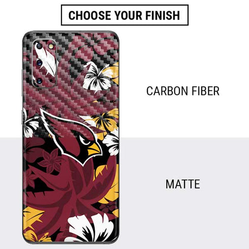 NFL Arizona Cardinals Tropical Print Galaxy S20 Skin