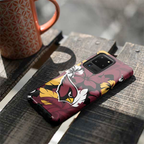 NFL Arizona Cardinals Tropical Print Galaxy S20 Ultra 5G Pro Case