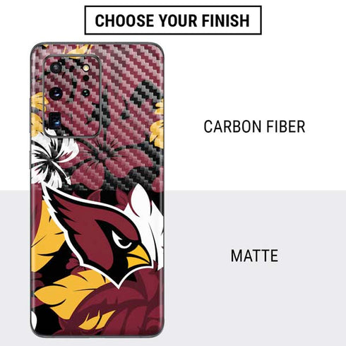NFL Arizona Cardinals Tropical Print Galaxy S20 Ultra 5G Skin