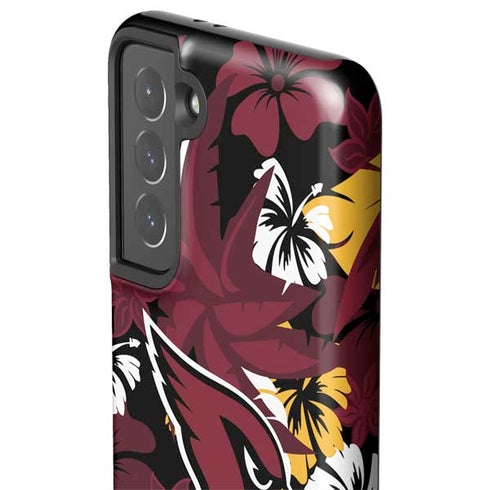 NFL Arizona Cardinals Tropical Print Galaxy S21 5G Pro Case