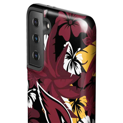 NFL Arizona Cardinals Tropical Print Galaxy S21 FE Pro Case
