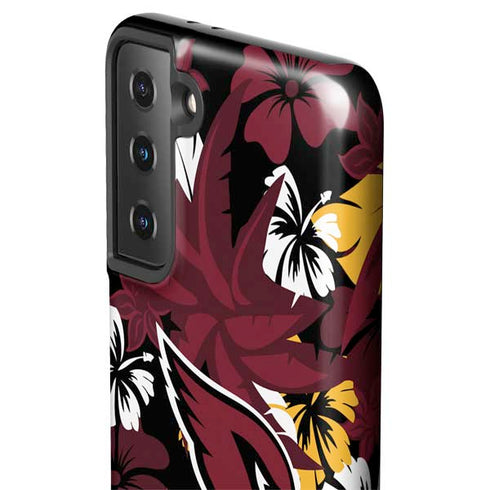 NFL Arizona Cardinals Tropical Print Galaxy S21 Plus 5G Pro Case