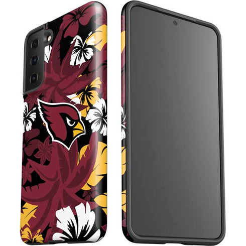 NFL Arizona Cardinals Tropical Print Galaxy S21 Plus 5G Pro Case
