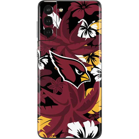 NFL Arizona Cardinals Tropical Print Galaxy S21 Plus 5G Skin