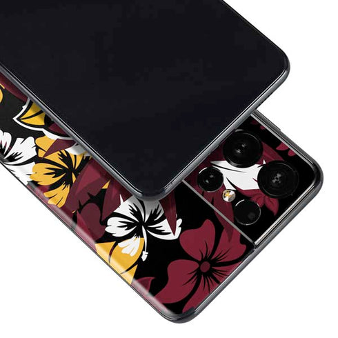 NFL Arizona Cardinals Tropical Print Galaxy S21 Ultra 5G Skin