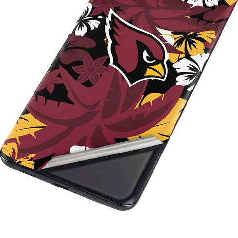 NFL Arizona Cardinals Tropical Print Galaxy S21 Ultra 5G Skin