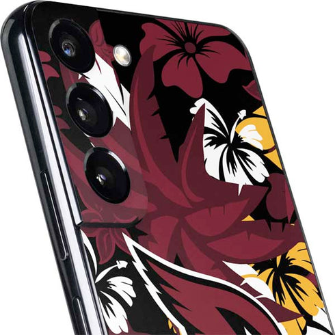 NFL Arizona Cardinals Tropical Print Galaxy S22 Plus Skin