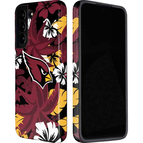 NFL Arizona Cardinals Tropical Print Galaxy S22 Pro Case