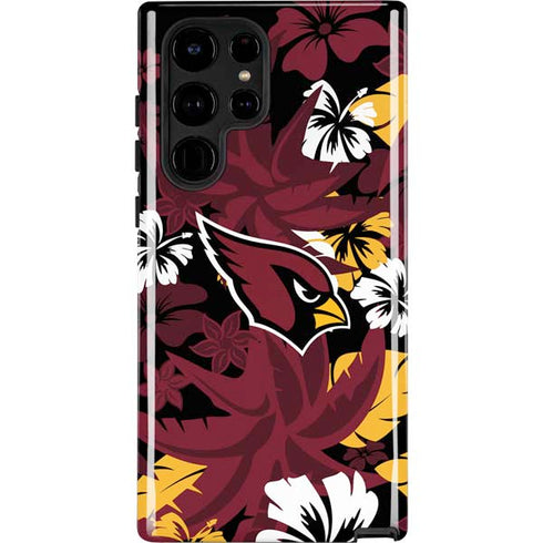 NFL Arizona Cardinals Tropical Print Galaxy S22 Ultra Pro Case