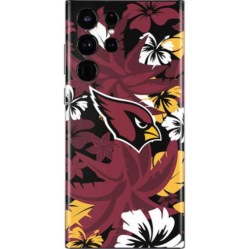 NFL Arizona Cardinals Tropical Print Galaxy S22 Ultra Skin