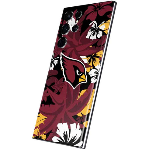 NFL Arizona Cardinals Tropical Print Galaxy S22 Ultra Skin