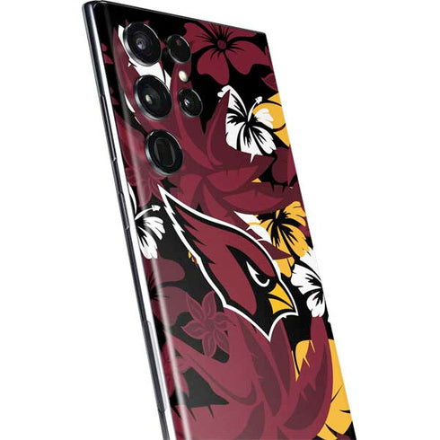 NFL Arizona Cardinals Tropical Print Galaxy S22 Ultra Skin