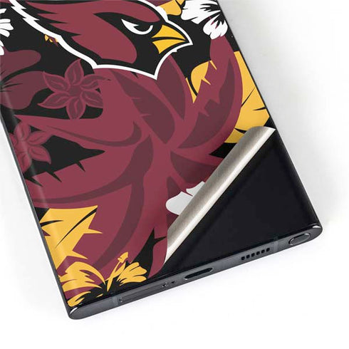 NFL Arizona Cardinals Tropical Print Galaxy S22 Ultra Skin