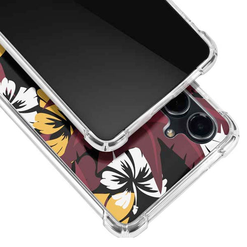 NFL Arizona Cardinals Tropical Print Galaxy S23 FE Clear Case