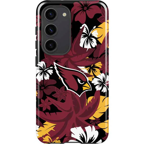 NFL Arizona Cardinals Tropical Print Galaxy S23 Pro Case