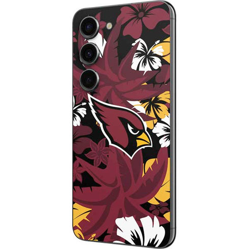 NFL Arizona Cardinals Tropical Print Galaxy S23 Skin
