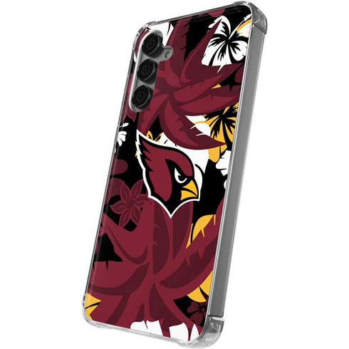 NFL Arizona Cardinals Tropical Print Galaxy S24 Plus Clear Case