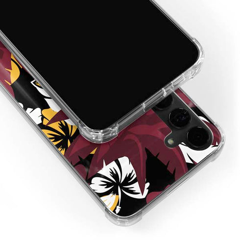 NFL Arizona Cardinals Tropical Print Galaxy S24 Plus Clear Case