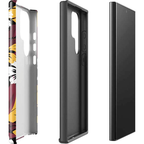 NFL Arizona Cardinals Tropical Print Galaxy S24 Ultra Impact Case